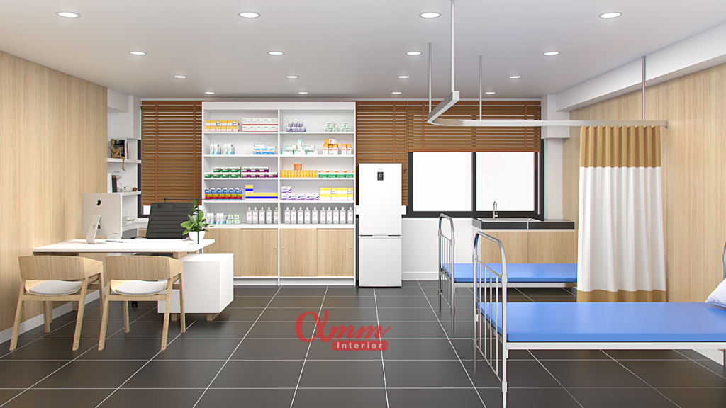 งานออกแบบห้องพยาบาลในบริษัท - amminterior.com